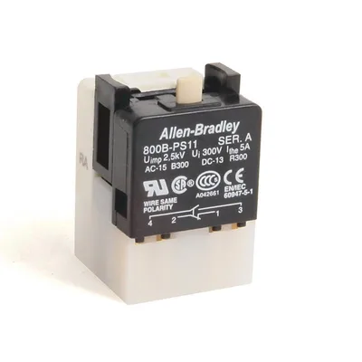 Allen Bradley 800B-PS11 800B 16 mm Push-Button Contact Block