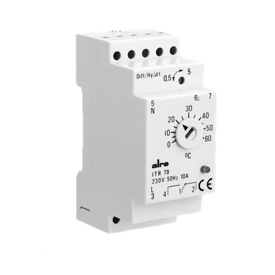 Alre ITR 79.404 Temperature controller for standard rail mounting, 0…60…°C
