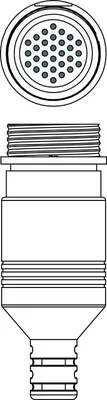 Leuze S U-M30-30A-M Konnektör