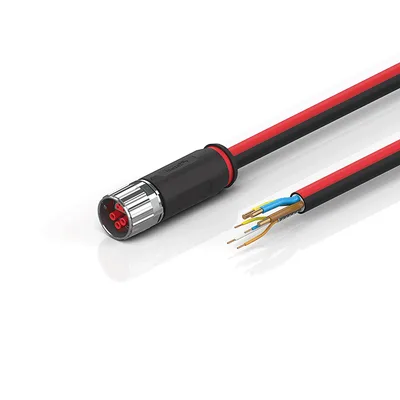 Beckhoff ZK7610-1900-0xxx B17, ECP cable, PUR, 3 G 25 mm² + (1 x 4 x AWG22), drag-chain suitable, key 2 (230 V AC)
