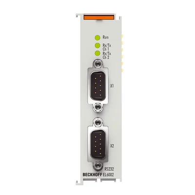 Beckhoff EL6002 EtherCAT Terminal, 2-channel communication interface, serial, RS232, D-sub