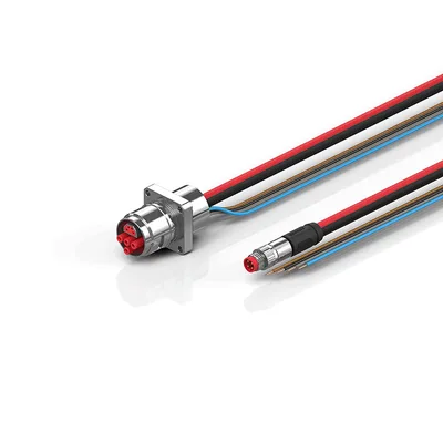 Beckhoff ZK7224-AM00-0xxx B17, ECP cable, PUR, 4 x 15 mm² + (1 x 4 x AWG22), drag chain suitable, key 1 (2 x 24 V DC)