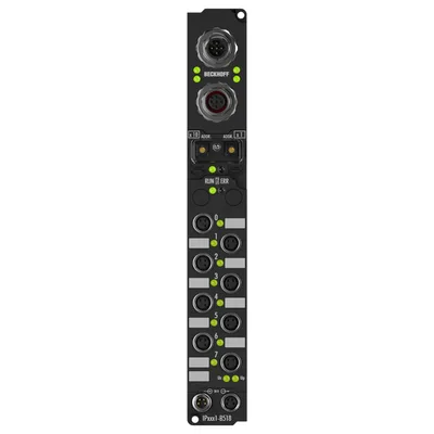 Beckhoff IP2021-B518 Fieldbus Box, 8-channel digital output, CANopen, 24 V DC, 2 A, M8, integrated T-connector