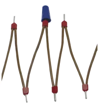 Pepperl+Fuchs VAZ-CHAIN-BU/BN70MM/1,0-25 25-point wiring link for control cabinet modules with screw terminals