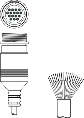 Leuze KD S-M30-16A-V1-100 Bağlantı kablosu
