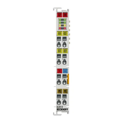 Beckhoff EL2212 EtherCAT Terminal, 2-channel digital output, 24…72 V DC, 10 A, overexcitation, multi-timestamp