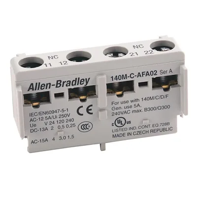 Allen Bradley 140M-C-AFAR10A10 Internal Auxiliary Contact - 2 NO