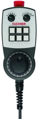 Euchner HBM-111711 Hand-held pendant station HBM, EMERGENCY STOP device, pushbutton, selector switch, handwheel