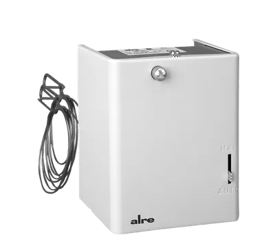 Alre JTL-17 NR Air heater thermostat, 70…95…°C (burner), 20…70…°C (fan), 100…°C (STB), capillary length 1250mm
