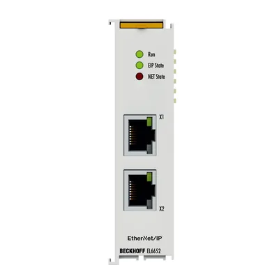 Beckhoff EL6652 EtherCAT Terminal, 2-port communication interface, EtherNet/IP, scanner