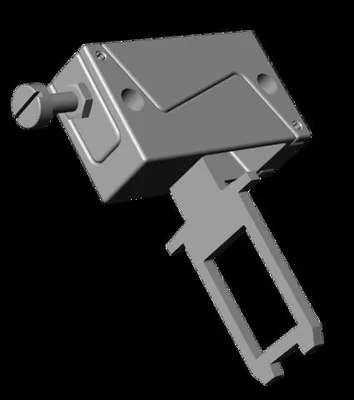 Euchner RADIUSBETAETIGER-S-OU-LN Hinged actuator S, top/bottom, for safety switch SGA/SGP/STA/STP/STM for insertion funnel