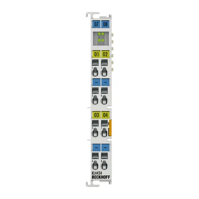 Beckhoff KL4434 Bus Terminal, 4-channel analog output, voltage, ±10 V, 12 bit, single-ended