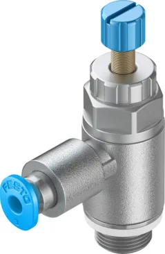 Festo GRLA-1/8-QS-3-RS-D Tek yönlü akış kontrol valfleri