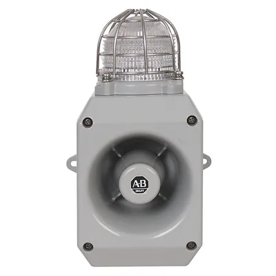 Allen Bradley 855HM-CGMD30DL7 Metal Horn with LED Beacon 24V DC