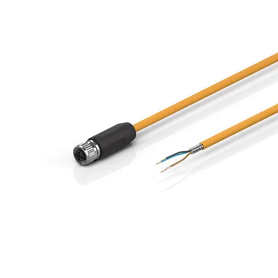 Beckhoff ZK4000-7700-0xxx Motor connection cable 075 mm² with M12 high-power plug (t coded), drag-chain suitable