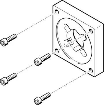 Festo EAMF-A-38A-87A Motor flanşı
