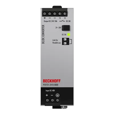 Beckhoff PS9731-2410-0000 DC/DC converter PS9700; output: 24 V DC / 10 A; input: 36…60 V DCNew