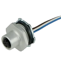 Pepperl+Fuchs 1/2" NPT-V1-G-1M Female receptacle, M12/ 1/2" NPT, 4-pin