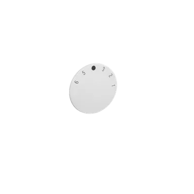Alre ET-02 Adjustment knob for devices in B1000 series, numerical scale 1…6, pure white, gloss