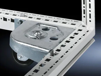 Rittal DK 7825.900 DK Taşıma kiti, TS IT, TX CableNet için, taban plakaları/alt tablası/yuvası yok, 2'si yönlendirilebilir 4 tekerlek, yapı parçası başına maksimum 2500 N