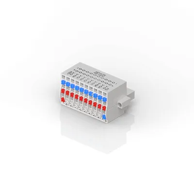 Beckhoff ZS2001-0004 Female header with spring connection as IP20 plug-in connection level, 3 x 10-pin, with LED