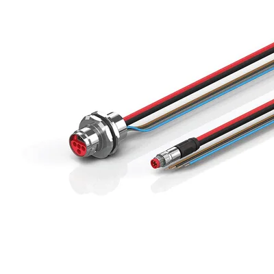 Beckhoff ZK7624-AR00-0xxx B17, ECP cable, PUR, 4 x 15 mm² + (1 x 4 x AWG22), drag chain suitable, key 2 (user-defined voltage)