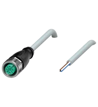 Pepperl+Fuchs V1-G-10M-PVC Female cordset single-ended M12 straight A-coded, 4-pin, PVC cable grey