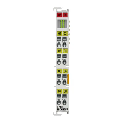Beckhoff KL2408 Bus Terminal, 8-channel digital output, 24 V DC, 05 A, 1-wire connection