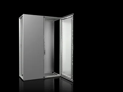Rittal VX 8285.000 VX Modüler pano sistemi, GYD: 1200x1800x500 mm, çelik sac, montaj plakalı, ön tarafta çift kapılı
