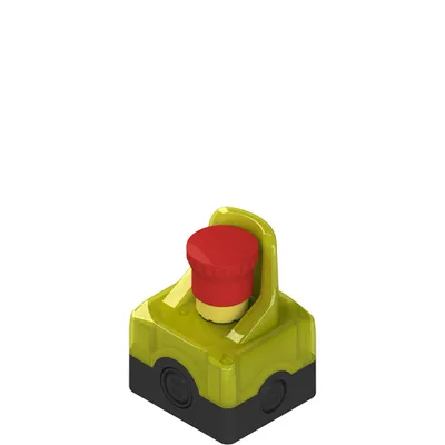 Pizzato ES AC31701 Housing with 24 Vdc yellow illuminated guard