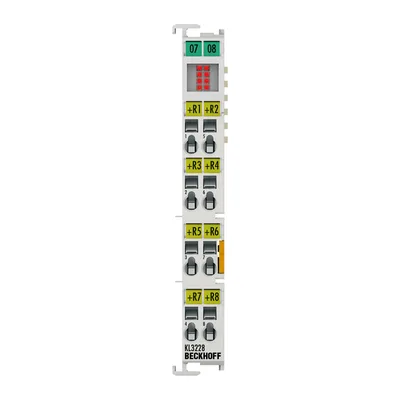 Beckhoff KL3228 Bus Terminal, 8-channel analog input, temperature, RTD (Pt1000, Ni1000), 16 bit