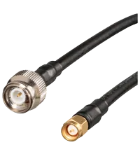 Pepperl+Fuchs IUK-SMA-6M-LL240F-FRNC-TNC Adapter cable SMA plug straight to TNC plug straight, FRNC coaxial cable black, UV resistant