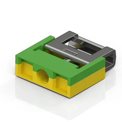 Beckhoff ZB8530 U-clamp terminal up to 4 mm² for PE connection to the rail (10 x 3 mm)