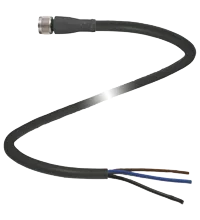 Pepperl+Fuchs V3-GM-BK5M-PUR-Y70100963 Female cordset single-ended, M8, 3-pin, PUR cable