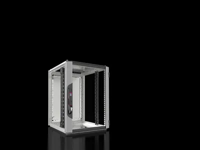 Rittal VX 5325.121 VX IT, 19" mounting angles, standard, front, glazed door, WHD: 600 x 800 x 600 mm, 15 U