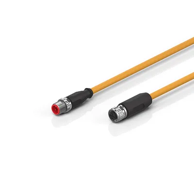 Beckhoff ZK4000-6877-0xxx Motor connection cable 075 mm² with M12 high-power plug (t coded), drag-chain suitable