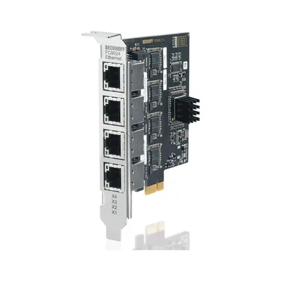 Beckhoff FC9024 Gigabit Ethernet card, 4 channels, PCIe x1