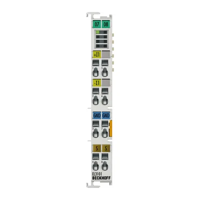 Beckhoff EL3101 EtherCAT Terminal, 1-channel analog input, voltage, ±10 V, 16 bit, differential