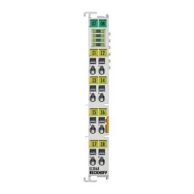 Beckhoff EL3068 EtherCAT Terminal, 8-channel analog input, voltage, 0…10 V, 12 bit, single-ended