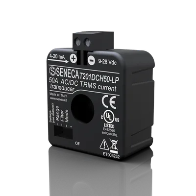 Seneca T201DCH50-LP AC/DC contactless TRMS AC/DC transducer with 420 mA output