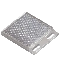 Pepperl+Fuchs REF-H50x60HT Reflector, rectangular, 513 mm x 61 mm, mounting holes, retaining tab, high-temperature application