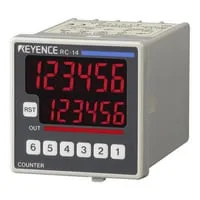 Keyence RC-14 48-mm□ 6-digit 7-segment LED, One-stage Preset, DC Power Supply