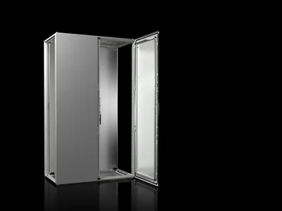 Rittal VX 8206.000 VX Modüler pano sistemi, GYD: 1200x2000x600 mm, çelik sac, montaj plakalı, ön tarafta çift kapılı