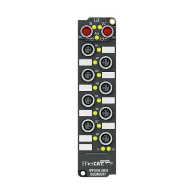 Beckhoff EPP1008-0001 EtherCAT P Box, 8-channel digital input, 24 V DC, 3 ms, M8