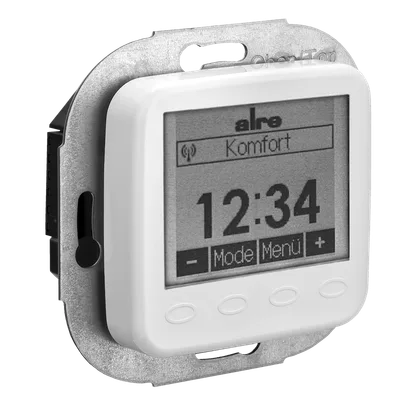 Alre FTRFUd210.123#28 Wireless room temperature sensor with timer, flush-mounted, cover fits BUSCH-JAEGER Reflex SI/SI Linear, pure white, gloss