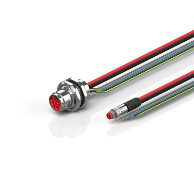 Beckhoff ZK7908-AV00-0xxx B17, ECP cable, PUR, 5 G 15 mm² + (1 x 4 x AWG22), drag chain suitable, key 3 (user-defined voltage)