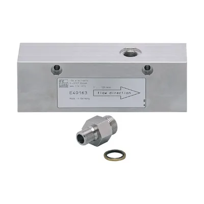IFM ADAPTBLOCK D22 G3/4 Küçük hacimsel akış miktarları için proses adaptörü