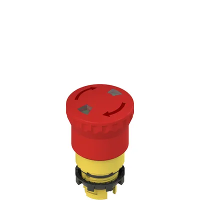 Pizzato E2 1PERF4531 Turn to release emergency pushbutton with mechanical indicator