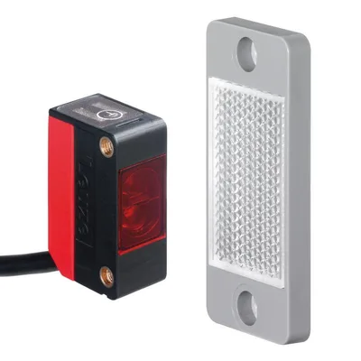 Leuze Set PRK5.R3/2N DTKS 30x50 Set reflektörden yansımalı fotoelektrik sensör kutuplu