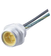 Pepperl+Fuchs 1/2" NPT-V93-G-S-.3M Male receptacle, 7/8" UN / 1/2" NPT, 3-pin